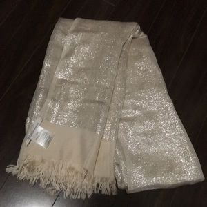 Gold glittering BCBG scarf/wrap